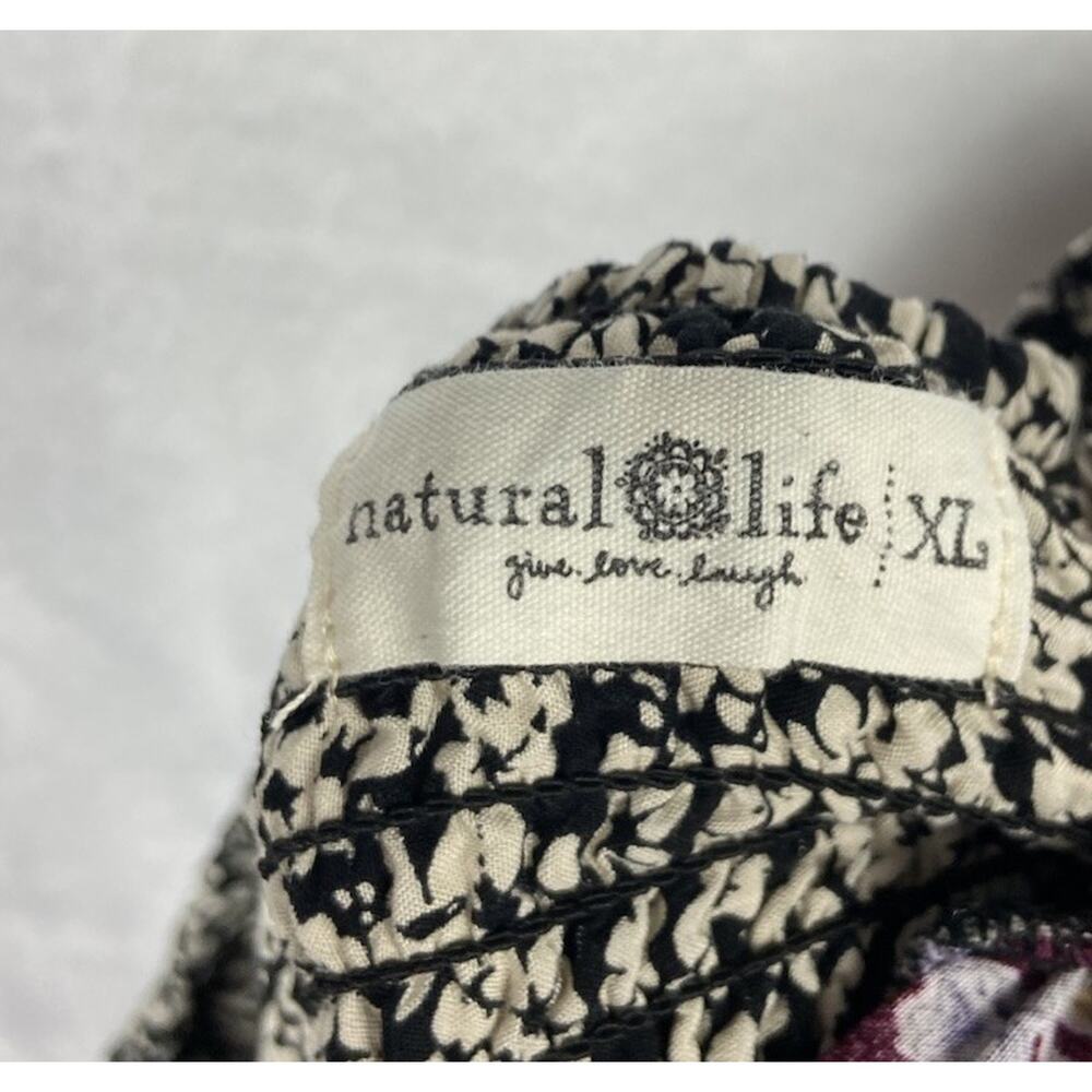 Natural Life Long Skirt Multiple Tiered Prints Women’s XL Elastic Waist - Picture 2 of 11
